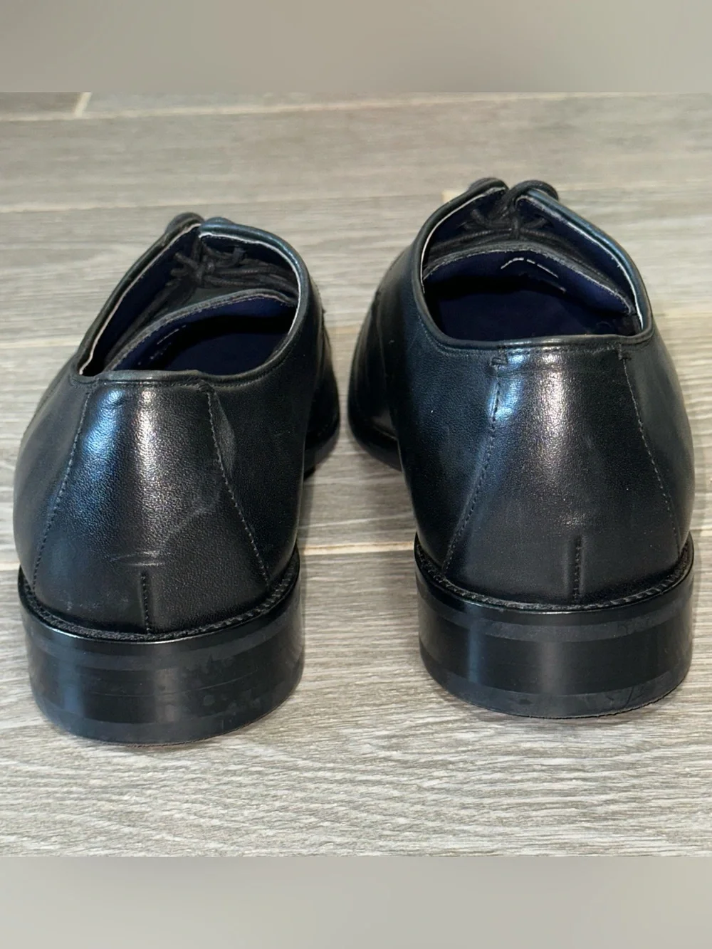 Cole Haan Lenox Hill Dress Cap Toe Oxfords Men’s 10 Black Leather Derby Shoes